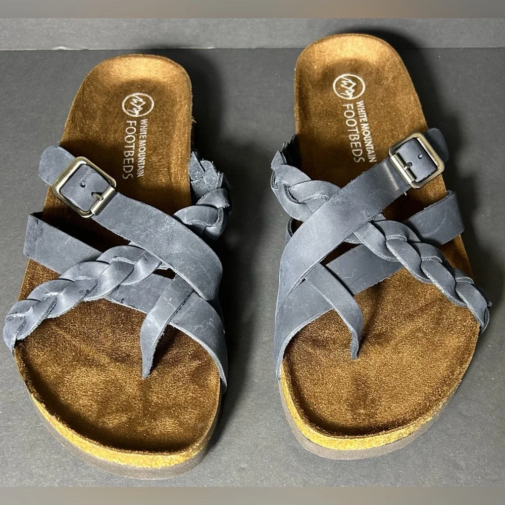 White Mountain - Women's Navy Sandals - Size 9 - Picture 2 of 9